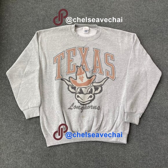Vintage Texas Longhorn Sweatshirt, University of Texas Longhorns Football Shirt - Picture 1 of 2